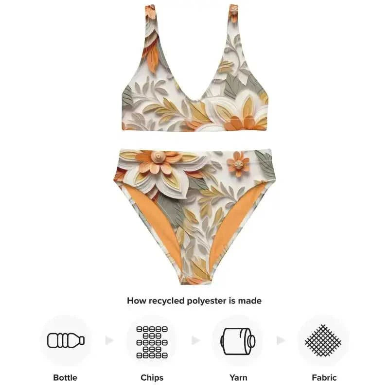Elegant Recycled High-Waist Bikini - Revive Wear Comfortable and figure-flattering high-waist bikinis for women in stylish plus sizes. Made of soft, recycled material with removable padding. Shop Bikinis Today