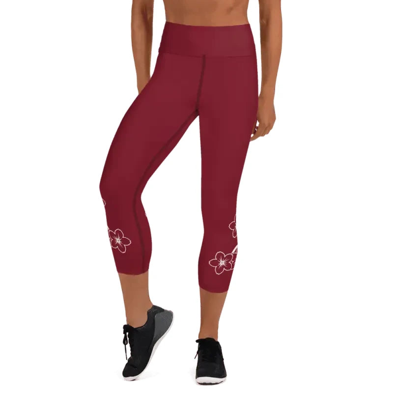 Floral Capri Leggings | Floral Blossom Capri Print - Revive Wear Our Floral Capri Leggings & Tights have a high, elastic waistband that is the perfect choice for yoga, the gym, and walking. Save Today at Revive Wear