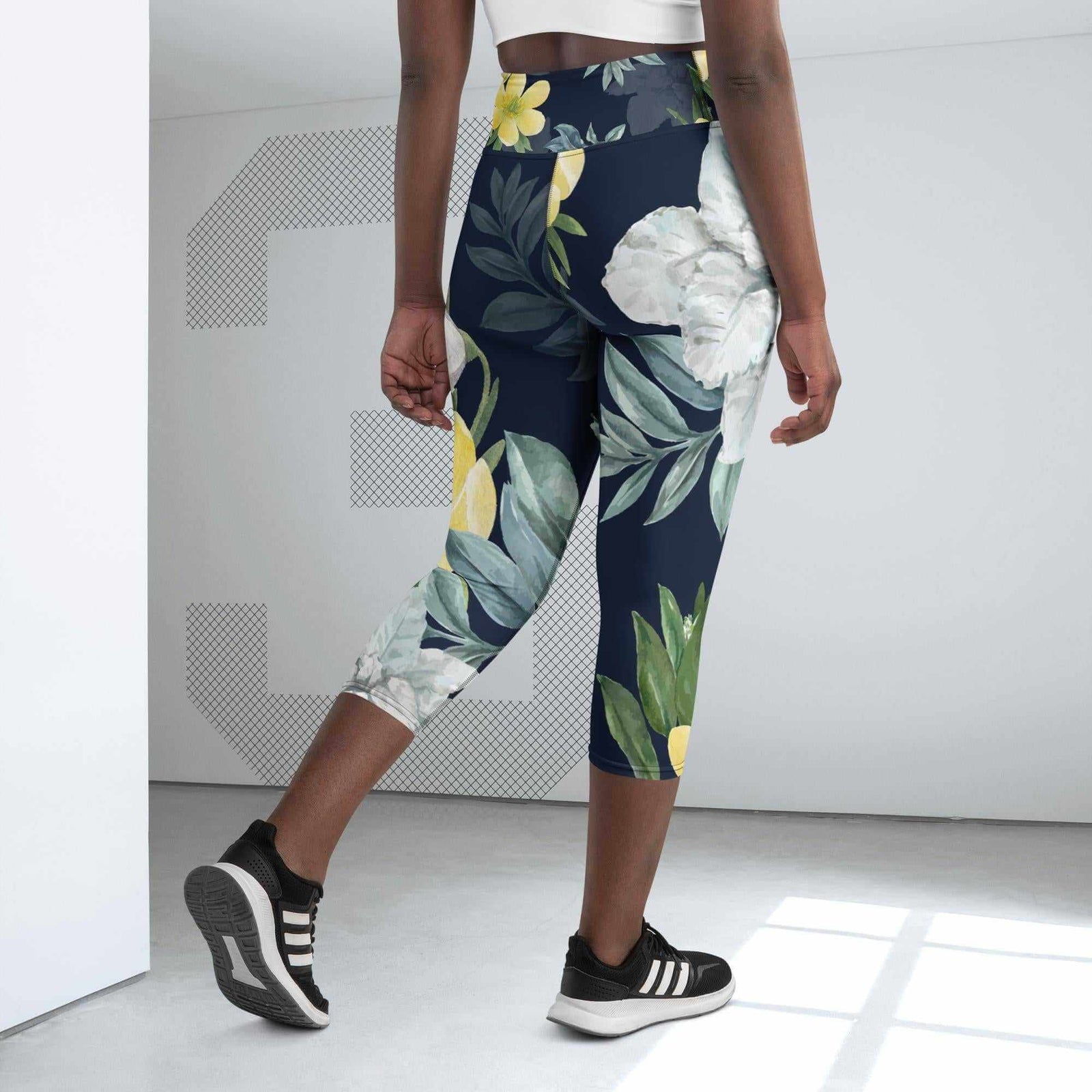 High Waisted Capri Leggings - Floral Print - Revive Wear High Waisted Capri Leggings. Stunning floral vibrant leggings that are full of pop color. Shop small to XL sizes.Free Delivery on orders of $75.