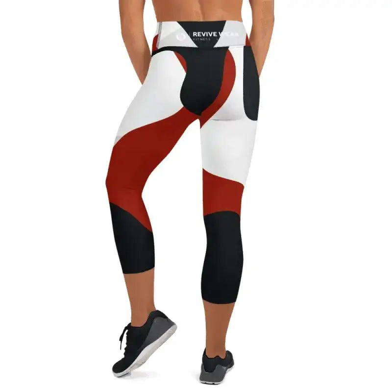 Color-blocked high waisted workout leggings from Plus Size Activewear collection