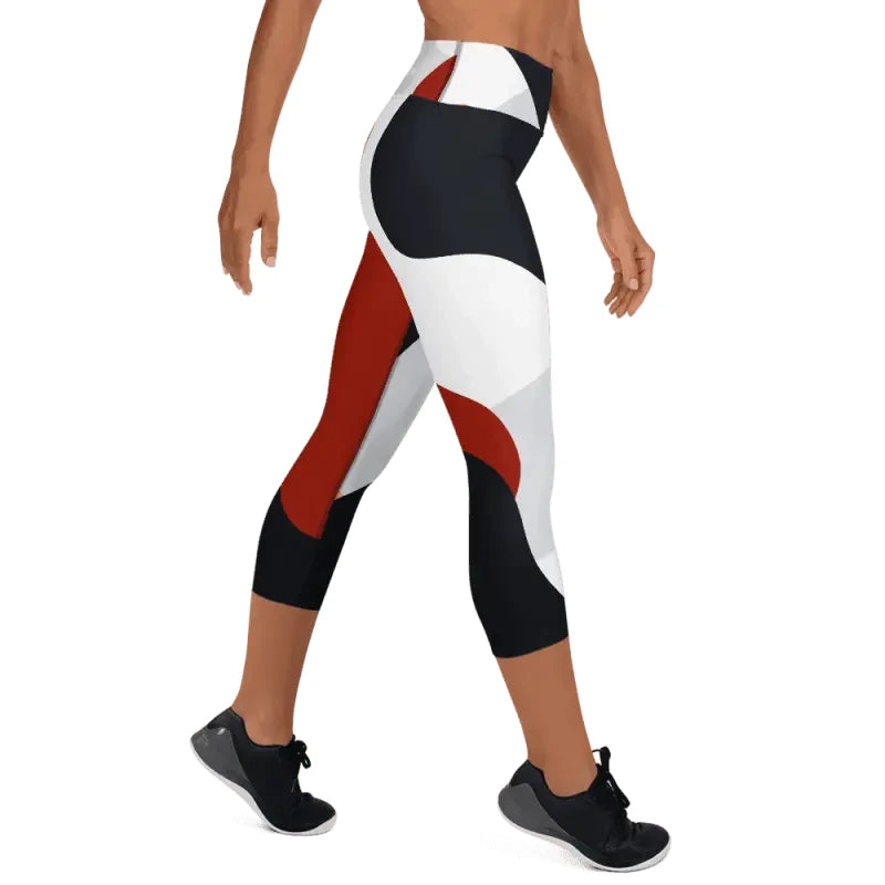 Color-blocked high waisted workout leggings from Plus Size Activewear collection