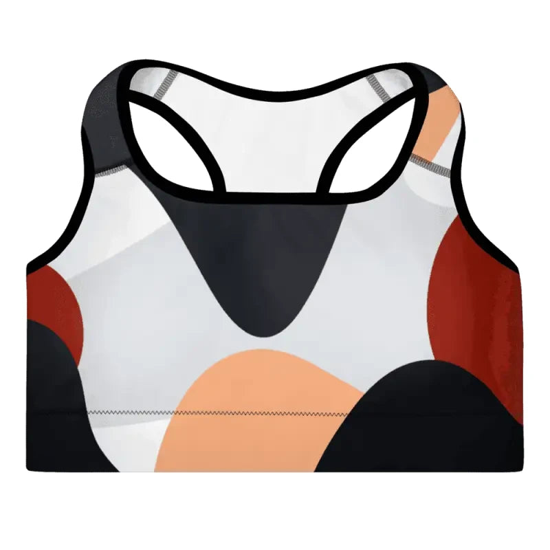 Padded Sports Bra | Fitness Abstract Design - Revive Wear Shop Women's Fitness Abstract Padded Sports Bra from Revive Wear. Free Shipping and 30 days return. You will love the support and feel. Buy now.