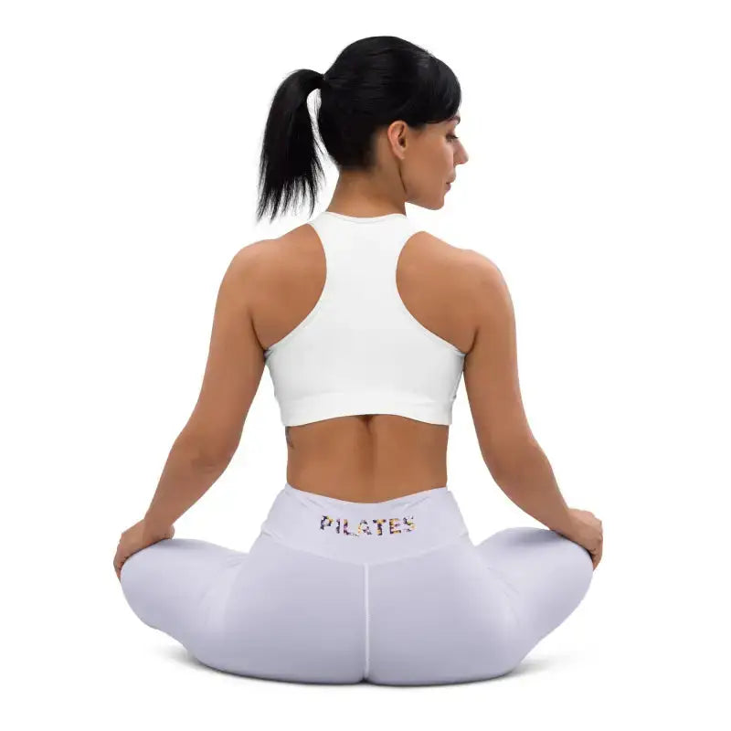 Women in athletic wear showcasing Handmade Pilates High Waist Leggings