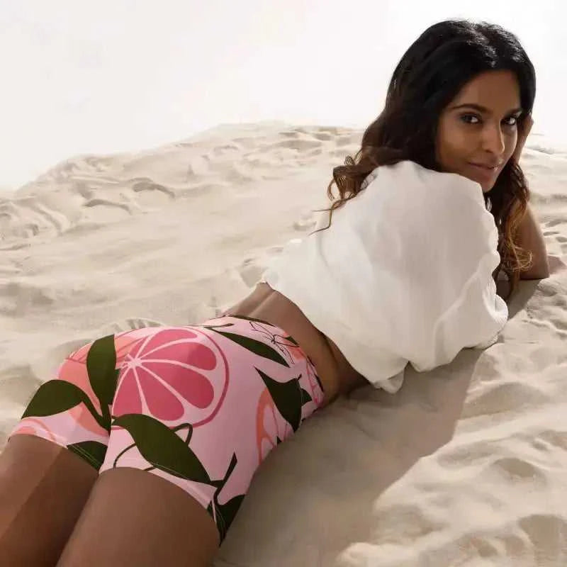 Pink and Orange Yoga Shorts