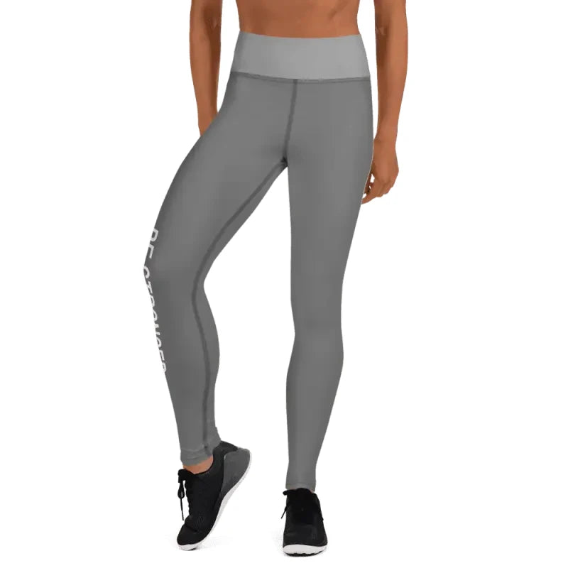 Gray strong active yoga leggings perfect for workout and active yoga sessions