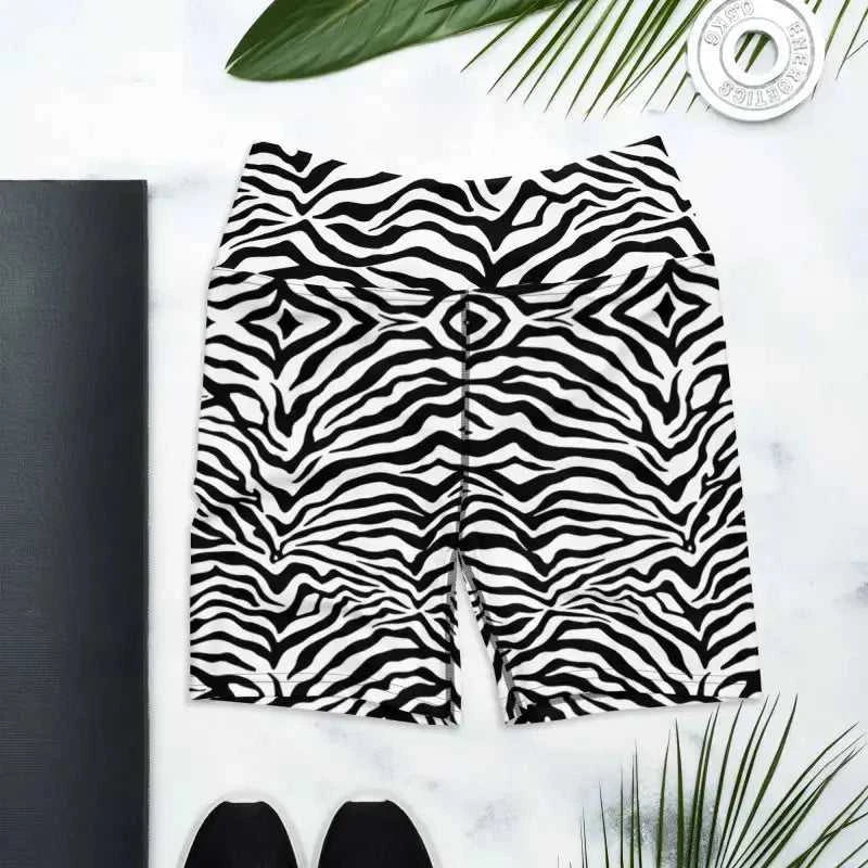Zebra Yoga Shorts - Revive Wear Zebra Yoga Shorts provide soft, body-flattering support and comfort during intense workouts. The smooth, handmade shorts keep everything in place as you flow through poses.