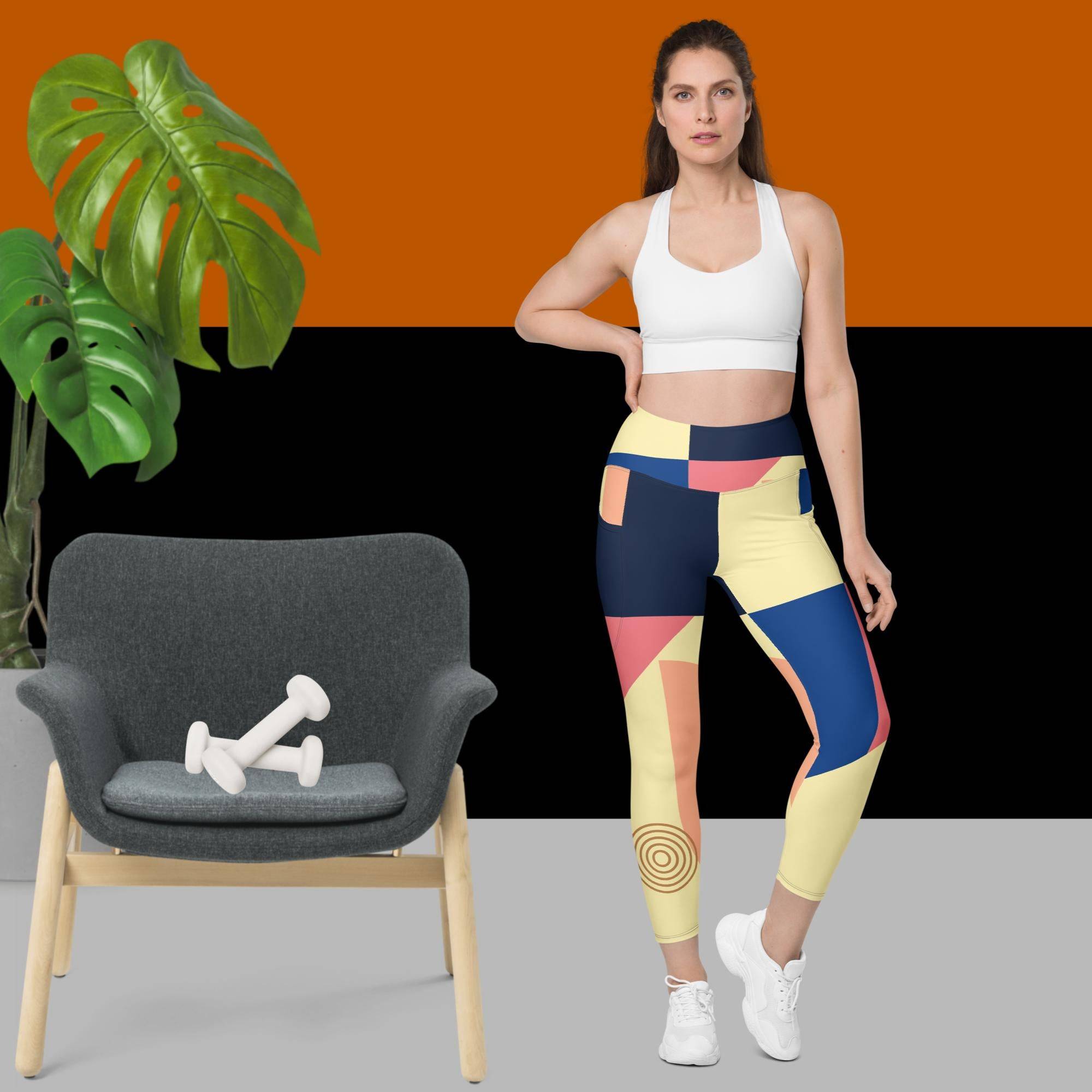 Activewear Abstract Pocket Leggings and Tights - Revive Wear     Get comfortable in style with our Abstract Pocket Leggings. Designed with a unique print, they also have functional pockets for convenience. Order online today!