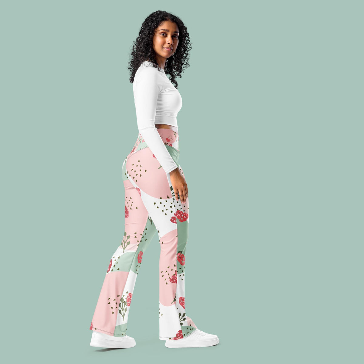 Bloom and Lift High-Waist Flare leggings $80.00