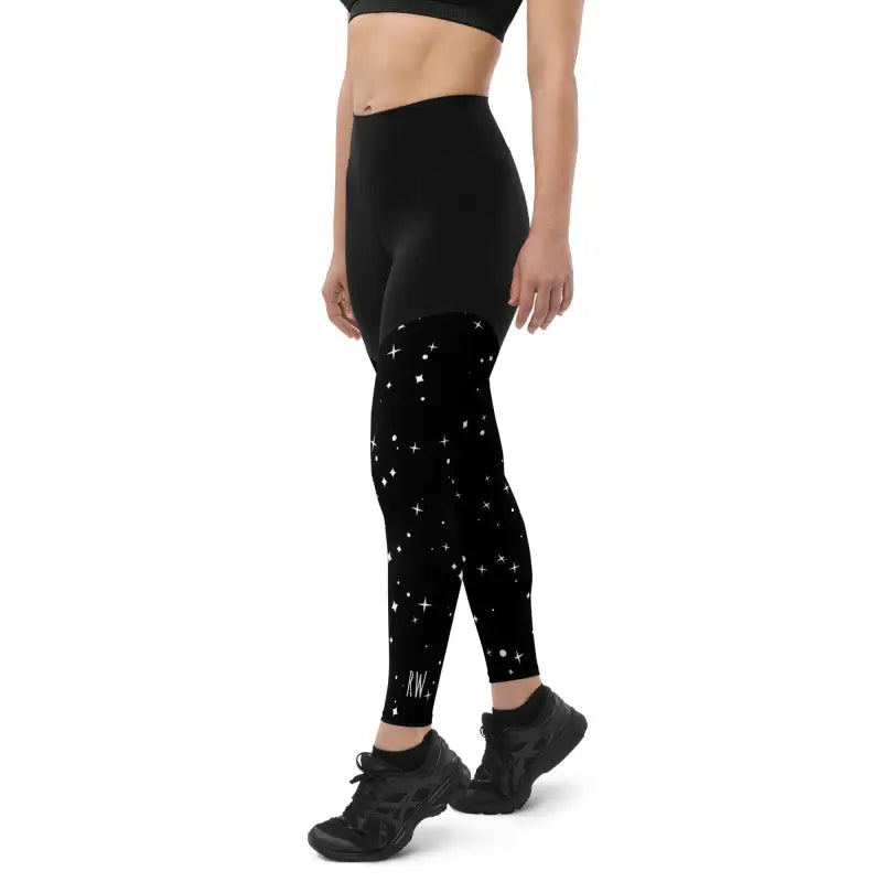 Black Sports Leggings with Handy Pockets - Revive Wear     undefined