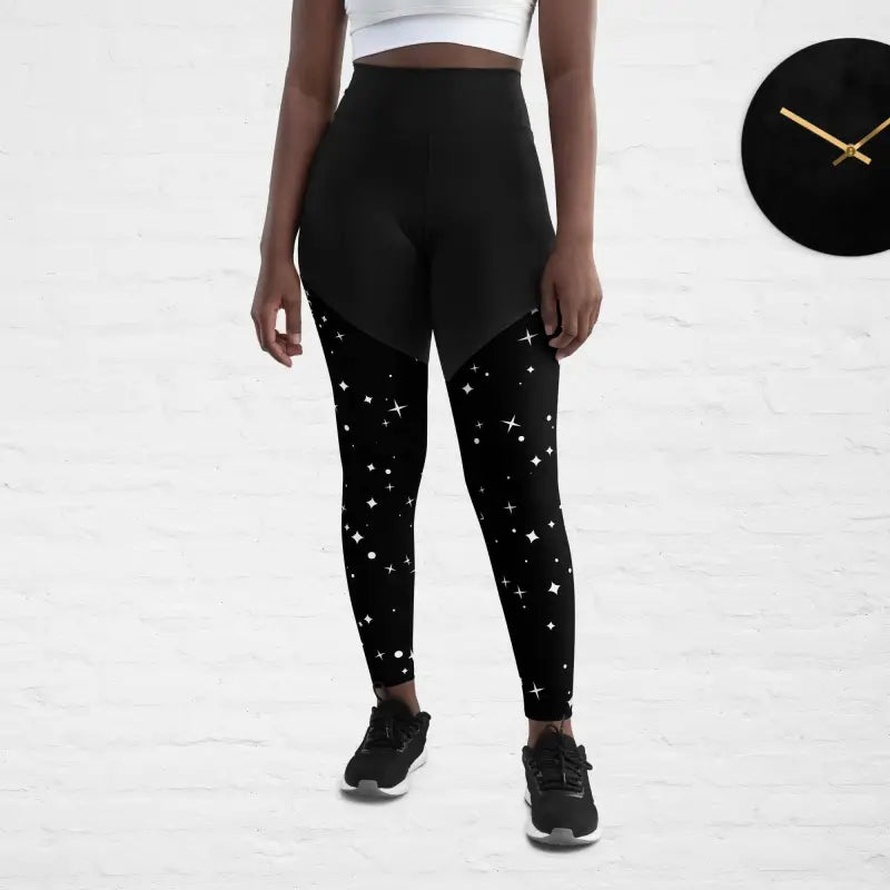 Black Sports Leggings with Handy Pockets - Revive Wear     Elevate your workout with our Sports Leggings with Pockets. These leggings are designed with handy pockets to store your essentials, made from a soft and stretchy fabric for maximum comfort!