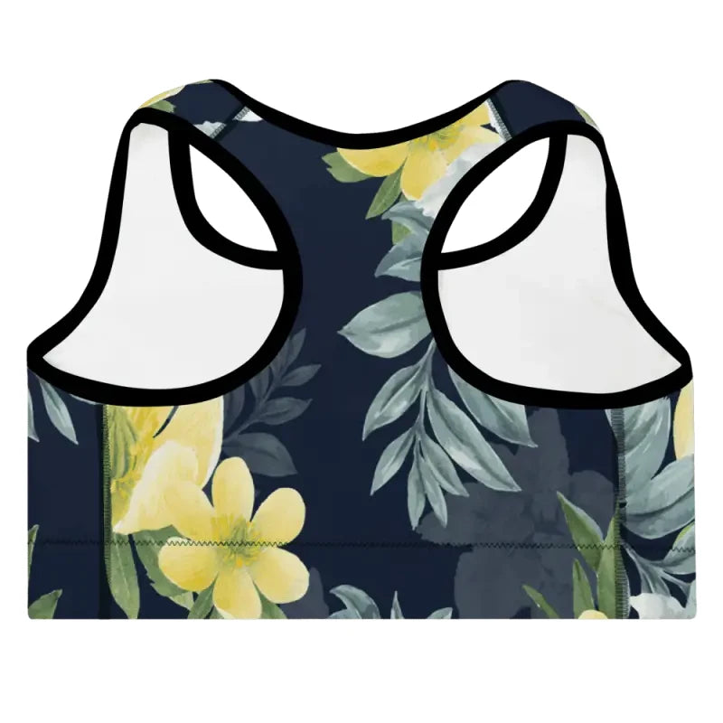 Fitness Floral Padded Sports Bra
