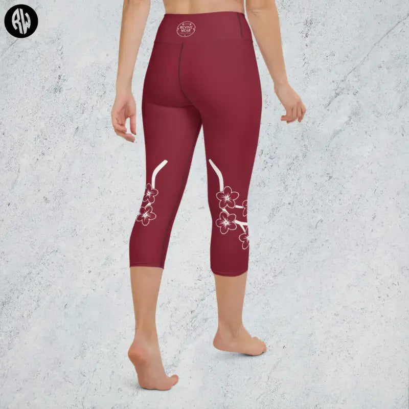 Floral Capri Leggings | Floral Blossom Capri Print - Revive Wear     Our Floral Capri Leggings & Tights have a high, elastic waistband that is the perfect choice for yoga, the gym, and walking. Save Today at Revive Wear