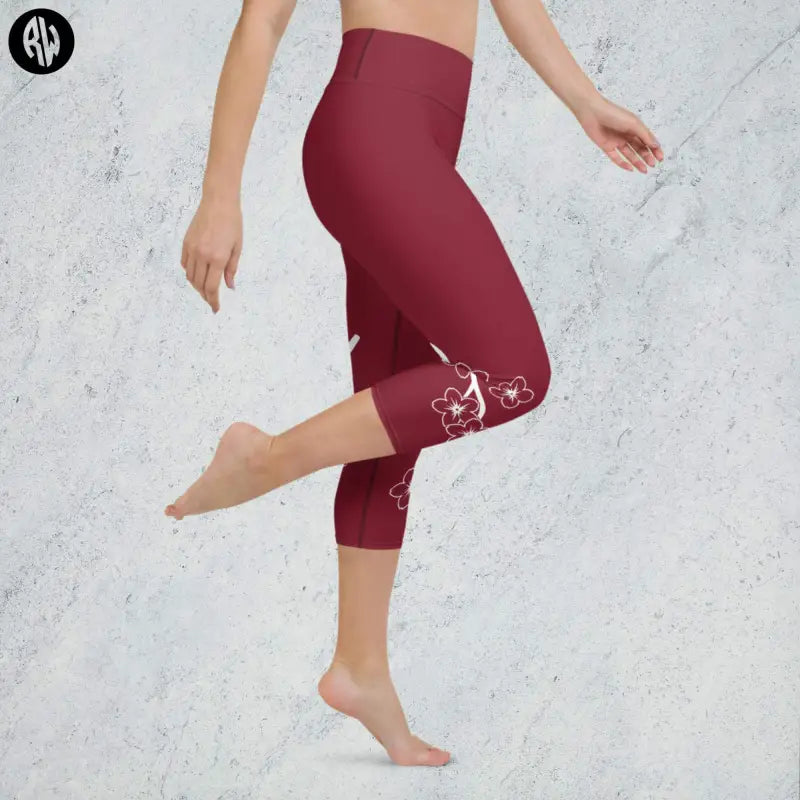 Floral Capri Leggings | Floral Blossom Capri Print - Revive Wear     Our Floral Capri Leggings & Tights have a high, elastic waistband that is the perfect choice for yoga, the gym, and walking. Save Today at Revive Wear