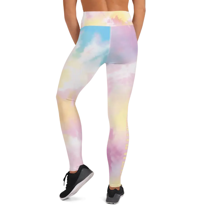 High Waisted Yoga Leggings | Pastel Print - Revive Wear     High Waisted Yoga Leggings Australia. Pastel printed colours. Super soft and breathable fabric. Raised supportive waistband. Shop at Revive Wear.