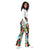 Picasso Print Flare Leggings