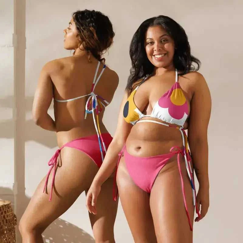 Pink Recycled String Bikini