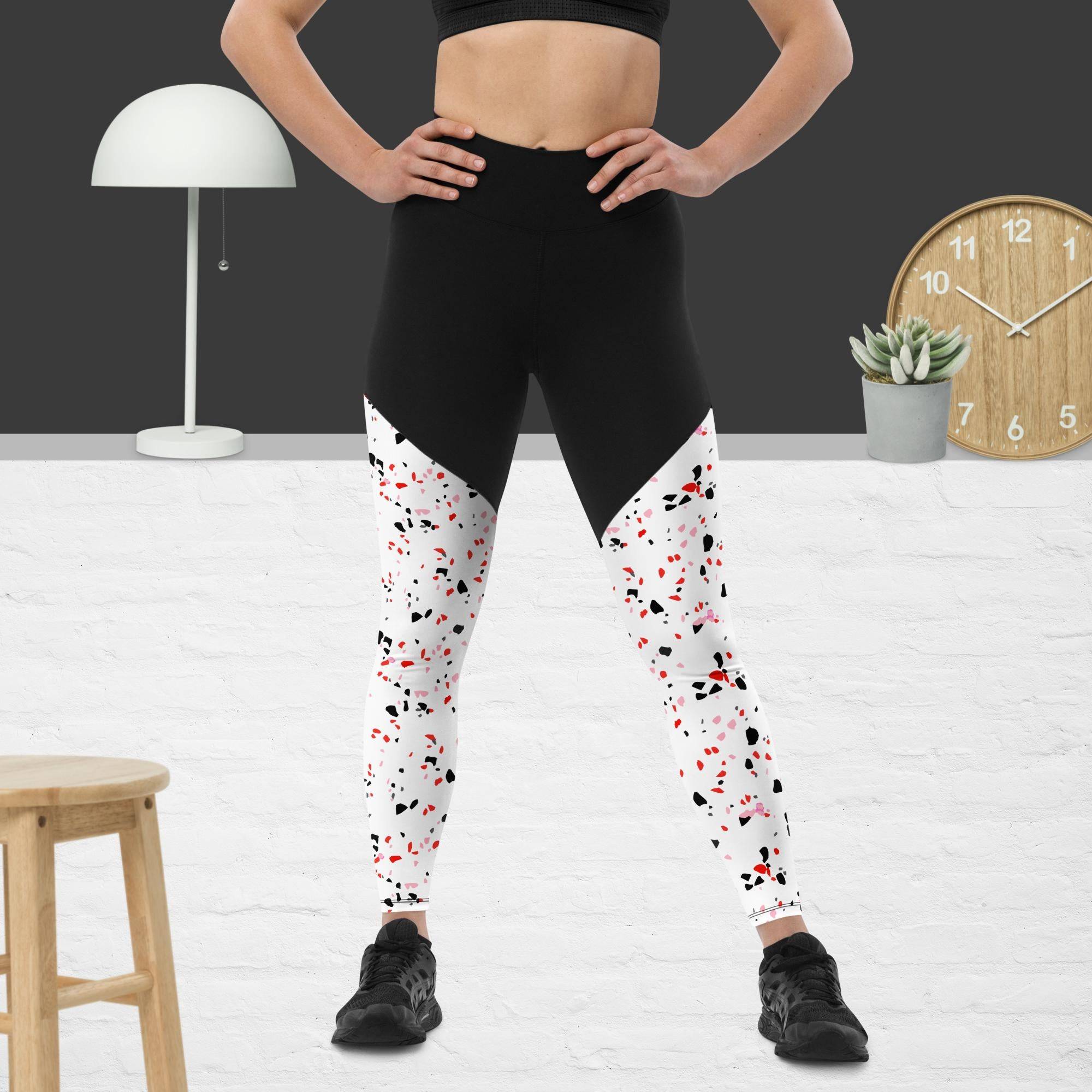 Radiant Semi-compression sports leggings with small pocket in the back.