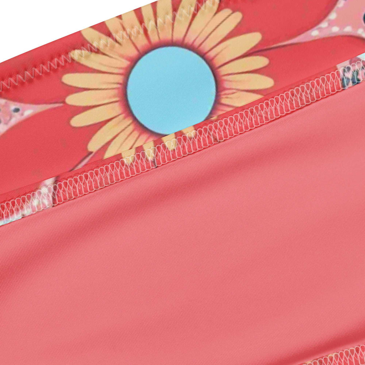 close up of bandeau bikini top