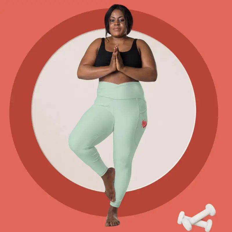 Exercise pants with pockets clearance