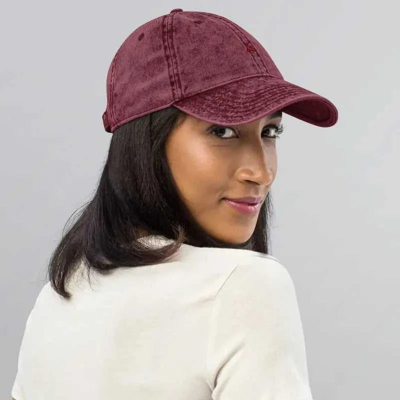 Vintage Burgundy Cap from Running Hats collection perfect for workouts and casual wear