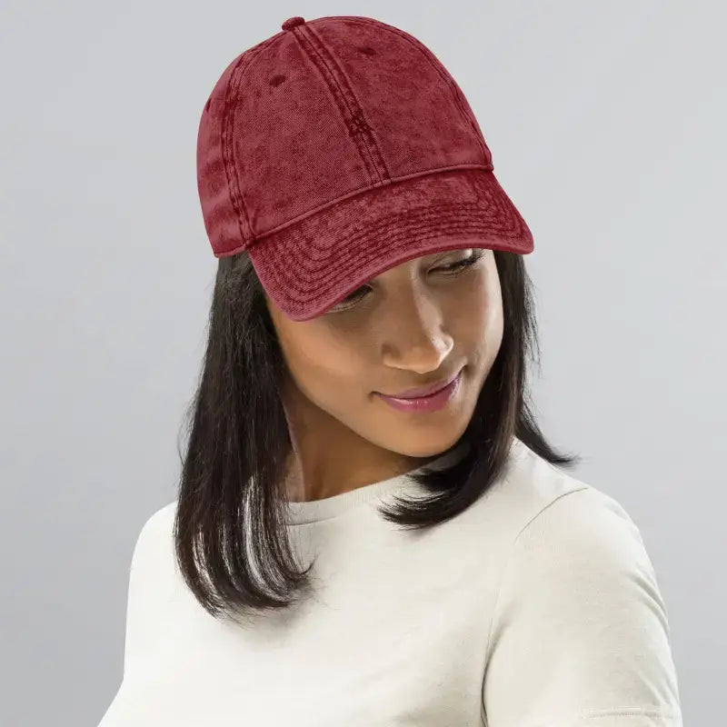 Maroon and Grey Running Hat