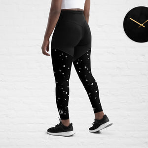 women's sports compression leggings with iphone pocket