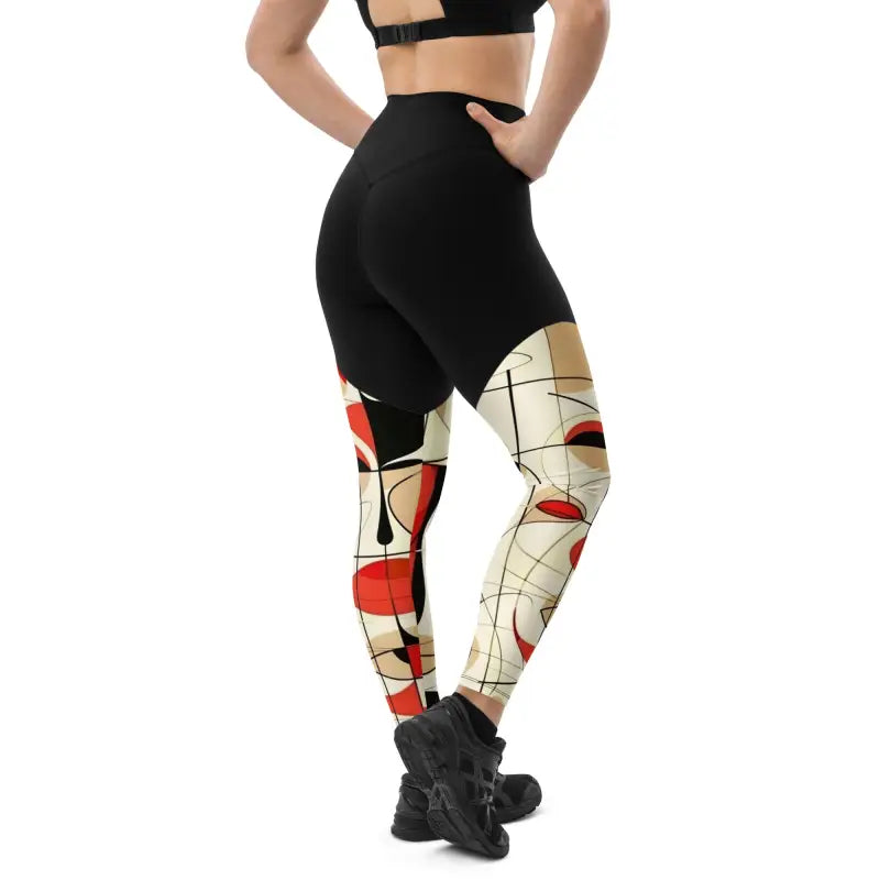 Sports Leggings High Waist Comfort - 2XS