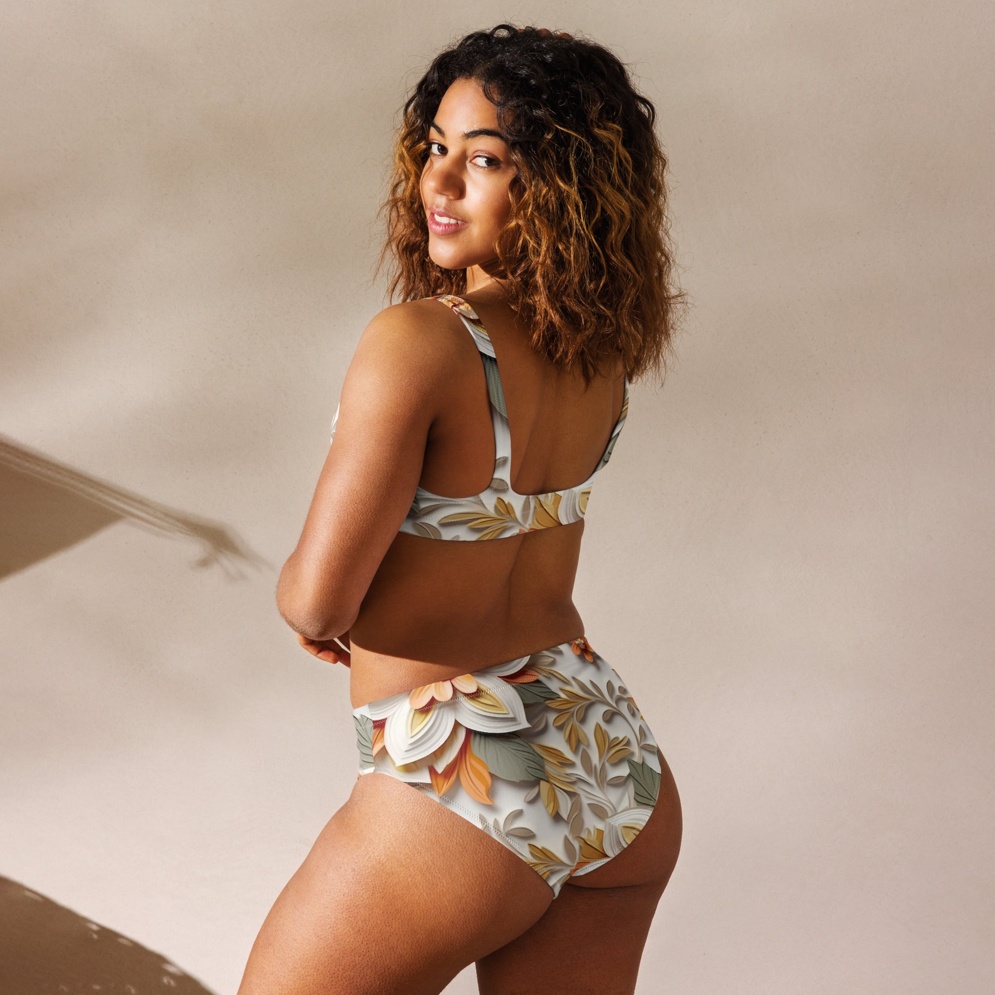 Elegant Recycled High-Waist Bikini - Revive Wear     Comfortable and figure-flattering high-waist bikinis for women in stylish plus sizes. Made of soft, recycled material with removable padding. Shop Bikinis Today