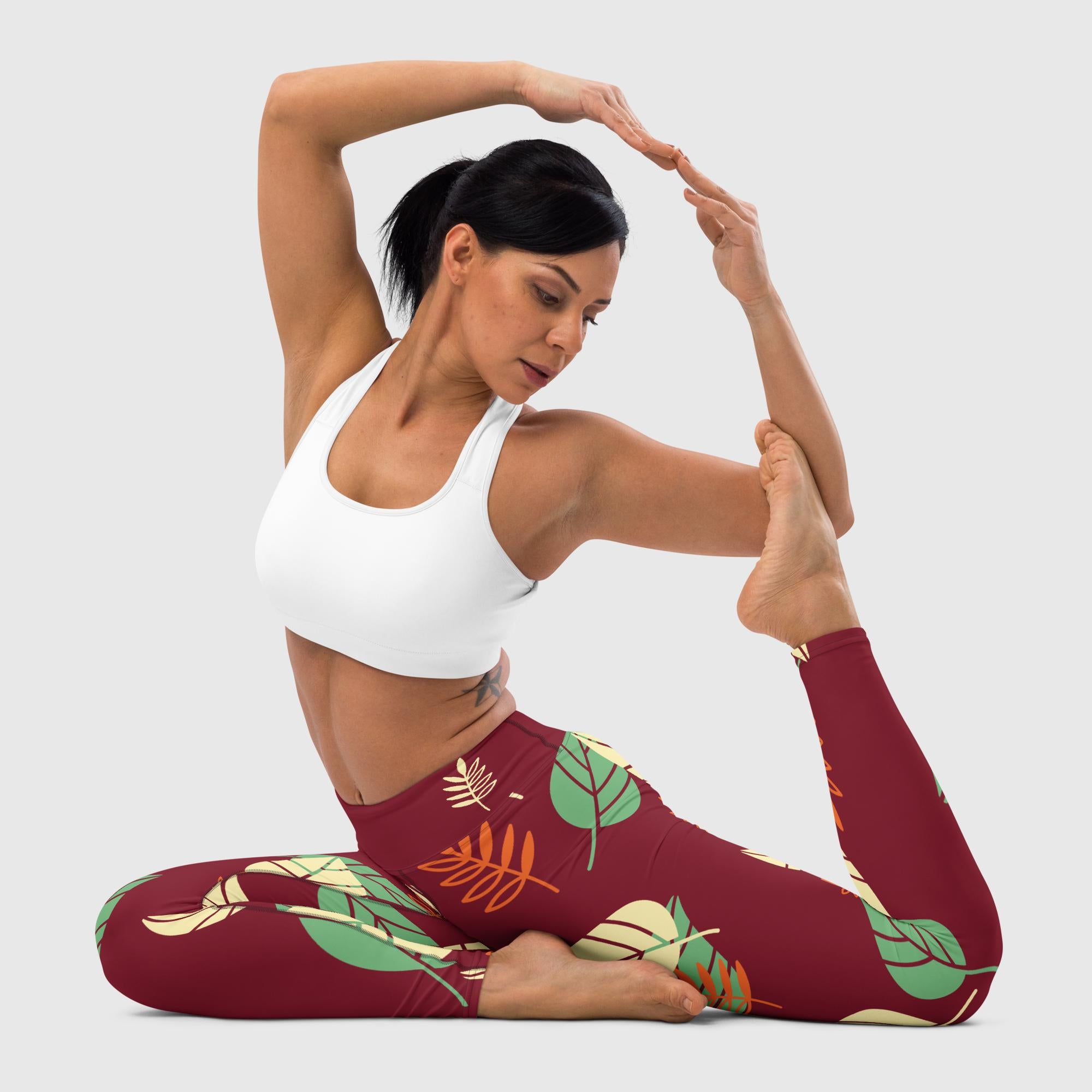 Flourishing Yoga Leggings | Women's Sports Wear - Revive Wear Flourishing Yoga Leggings. Supportive Fit. Precision cut and handmade. Flexible fit to your body shape. Shop Yoga Leggings with Free Shipping.