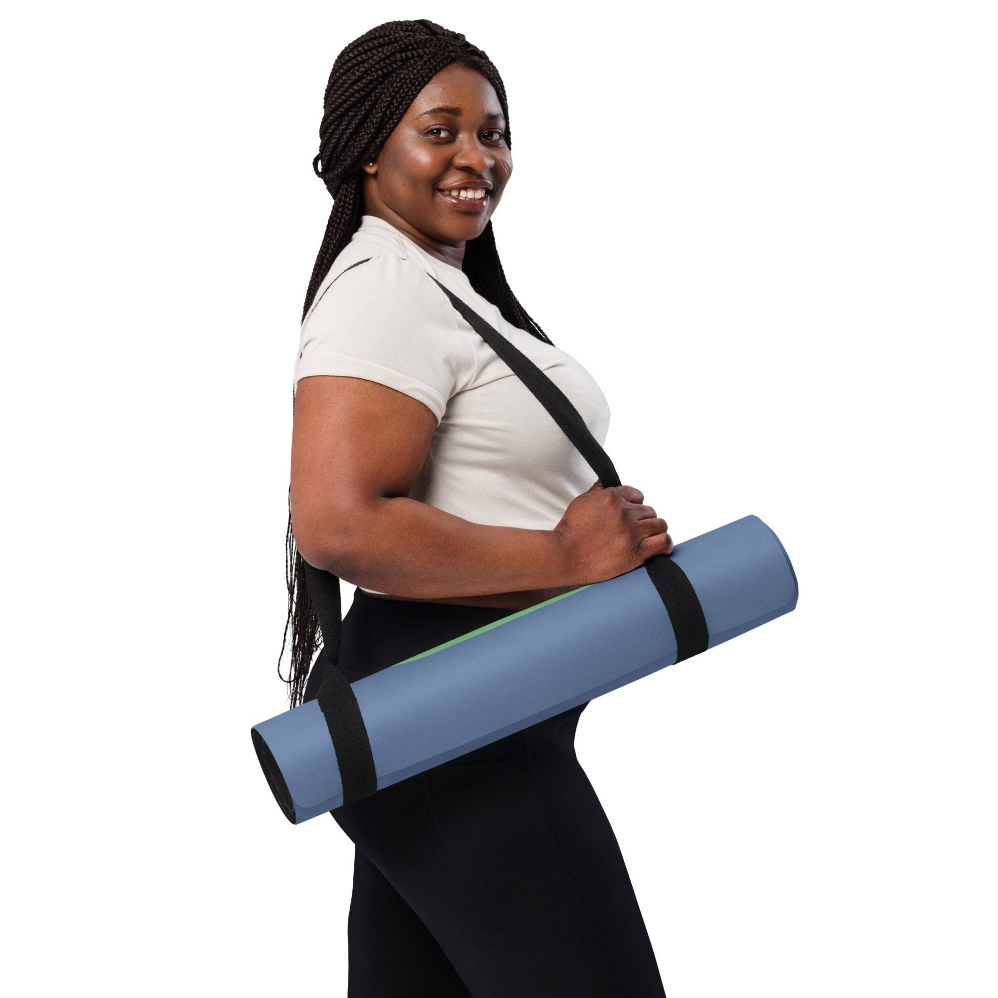 Yoga Mat Blue Serenity Calming Zen Design - Revive Wear     Yoga Mat Blue Serenity. Our anti-slip Revive Wear Yoga Mat is hand-made and offers superb cushioning and support, with a convenient carry handle. Shop with free shipping.