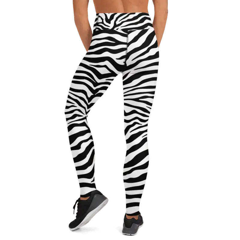 Zebra Leggings - Revive Wear     undefined