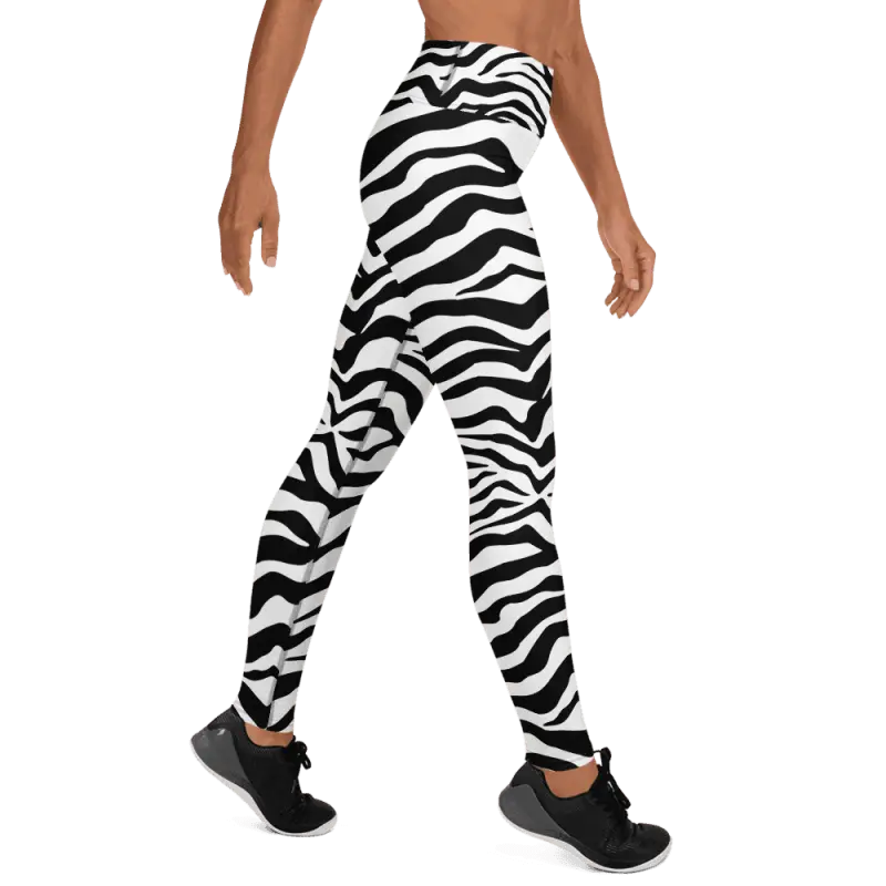 Zebra Leggings - Revive Wear     undefined