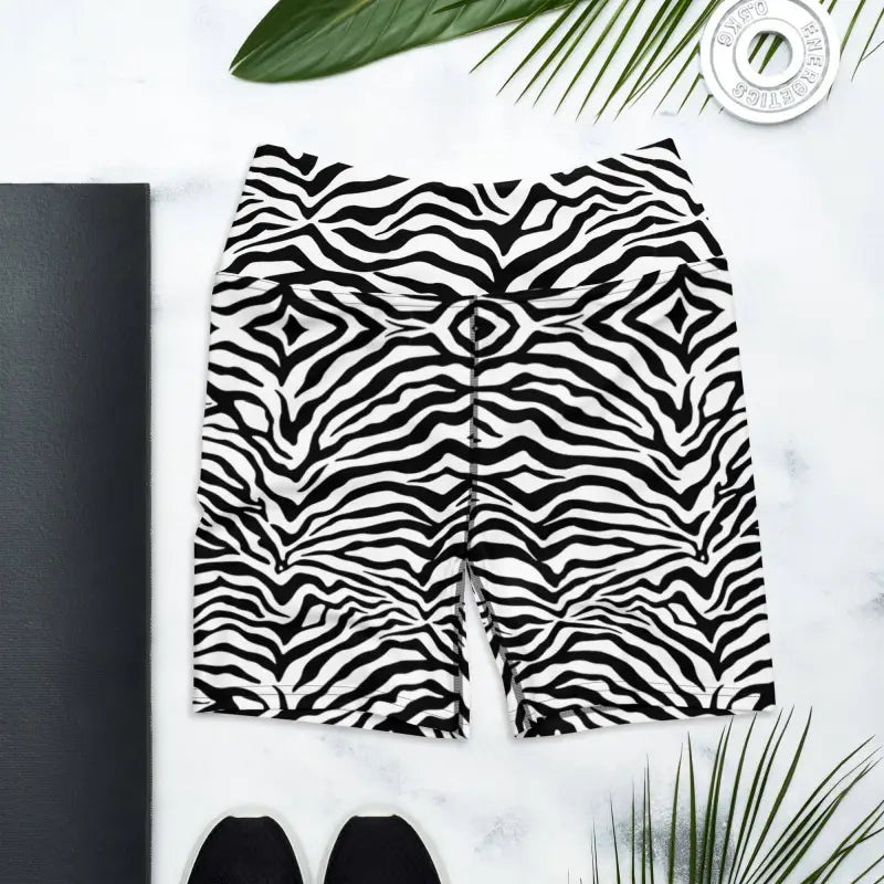 Zebra Yoga Shorts - Revive Wear     Zebra Yoga Shorts provide soft, body-flattering support and comfort during intense workouts. The smooth, handmade shorts keep everything in place as you flow through poses.