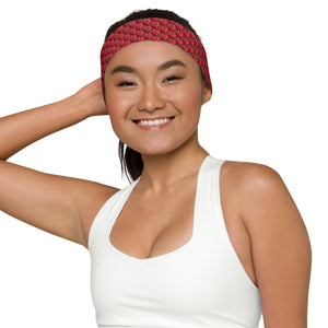 Headband for sports with pretty roses
