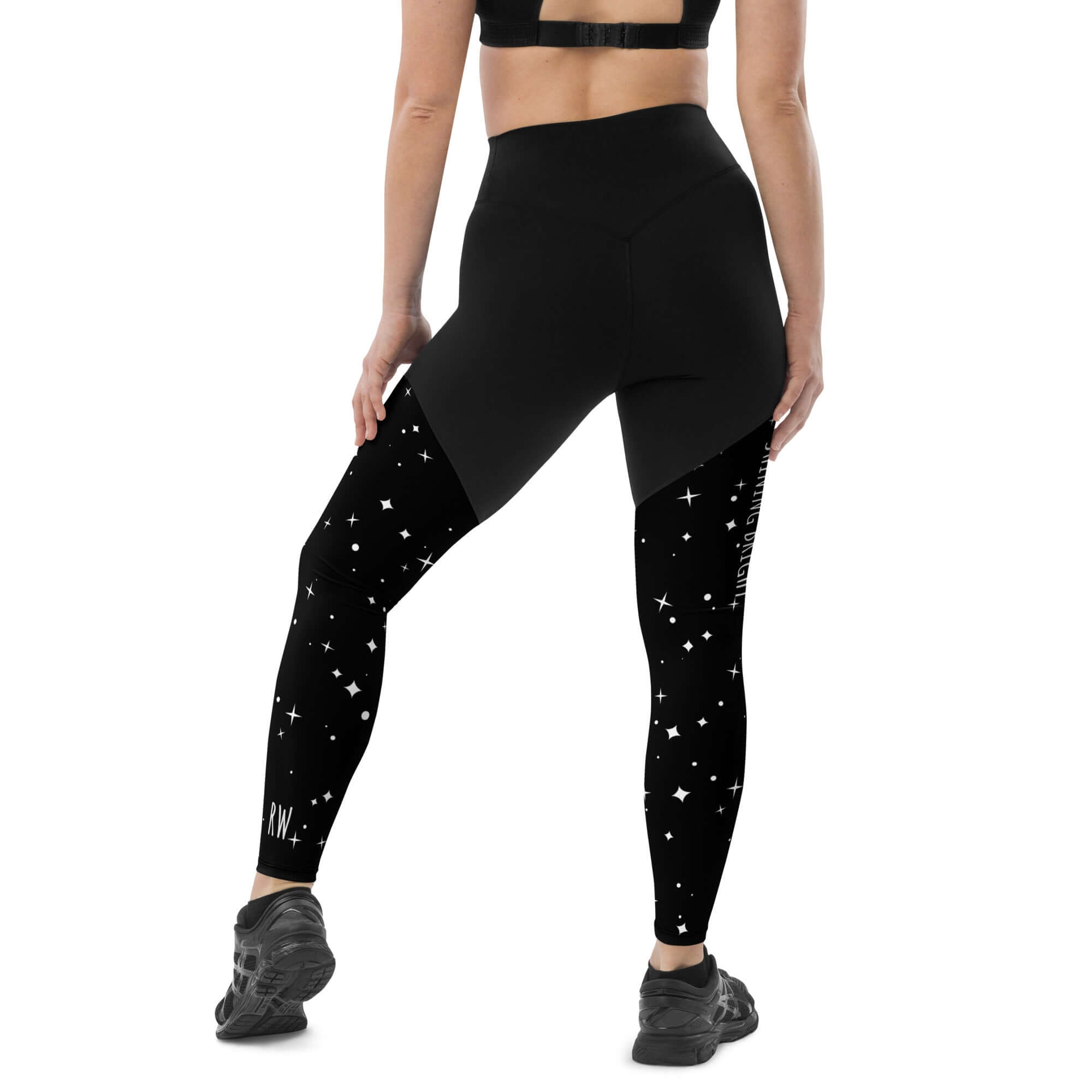 Black Sports Leggings with Handy Pockets - Revive Wear     Elevate your workout with our Sports Leggings with Pockets. These leggings are designed with handy pockets to store your essentials, made from a soft and stretchy fabric for maximum comfort!